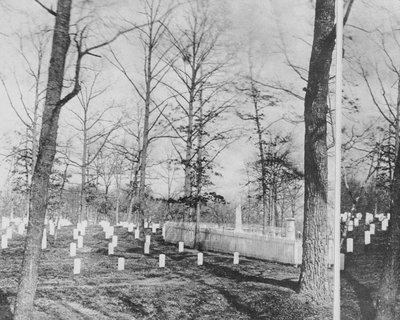 Gräber von Herrn und Frau Custis, umgeben von Unionstoten, Arlington Cemetery von American Photographer